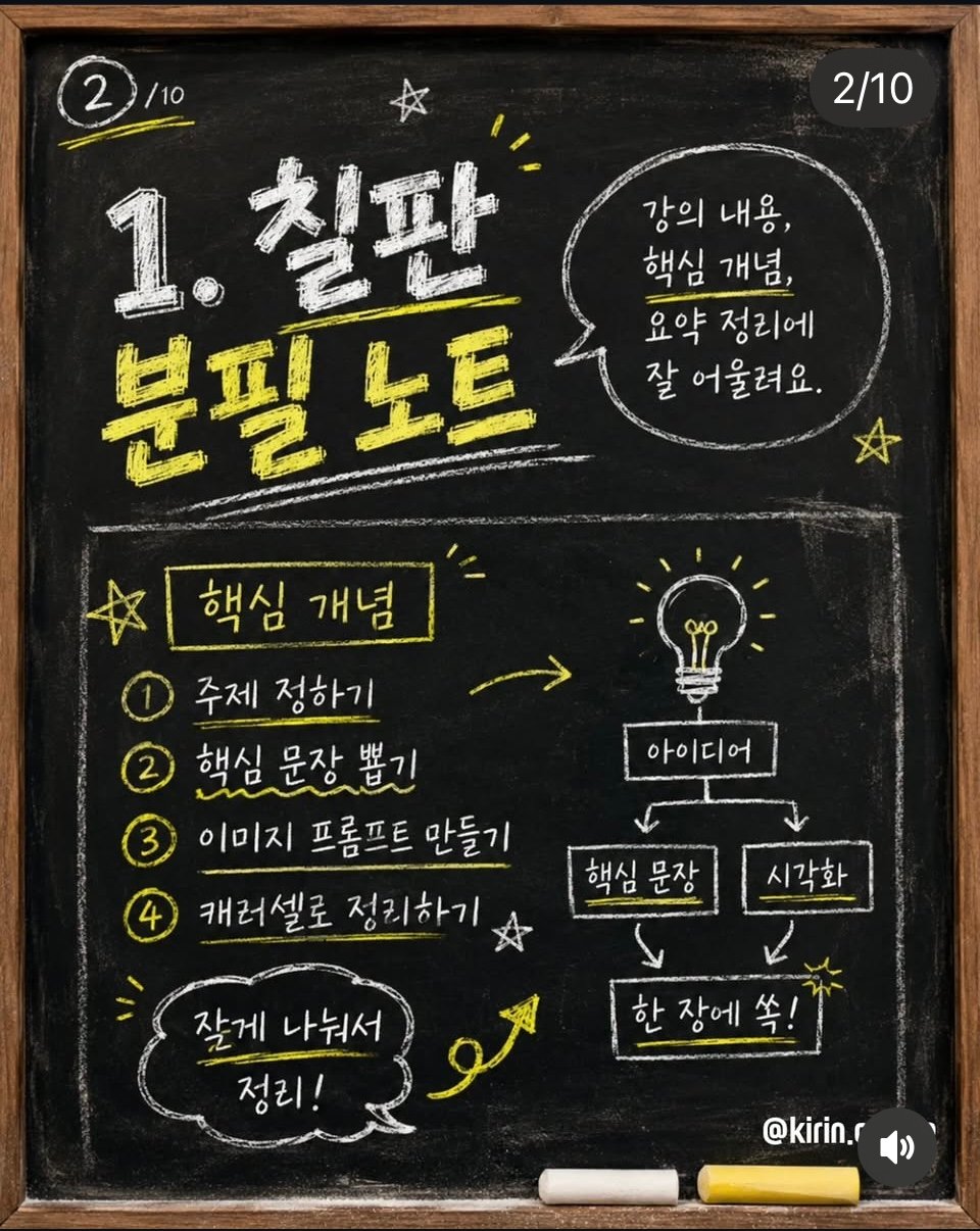 칠판 분필 컨셉 레퍼런스 이미지
